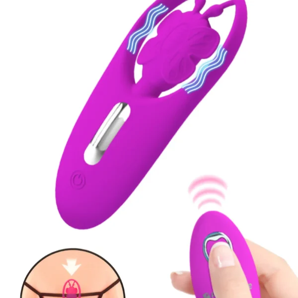 Dancing Butterfly – Stimulateur Clitoridien + String Léopard