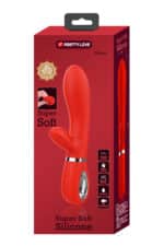 Thomas – Rabbit Point G Silicone Super Soft - Rouge – Image 2