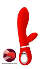 Thomas – Rabbit Point G Silicone Super Soft - Rouge